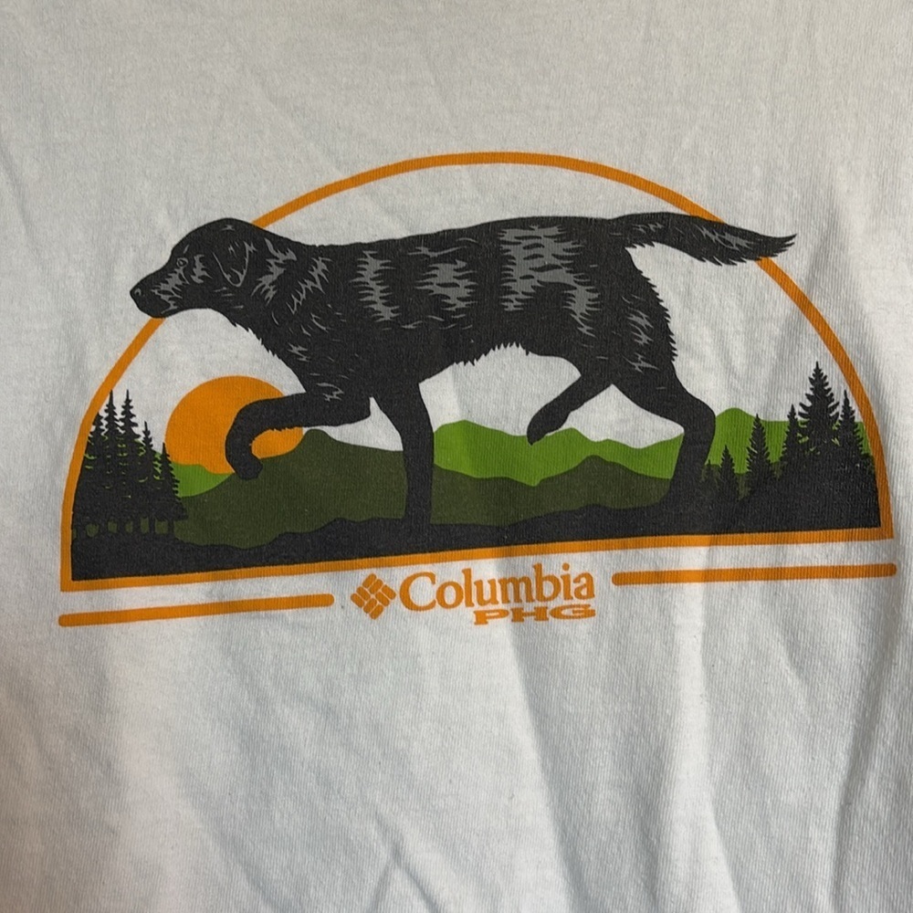 Columbia PHG mens white short sleeve graphic t-shirt size medium - Picture 3 of 8